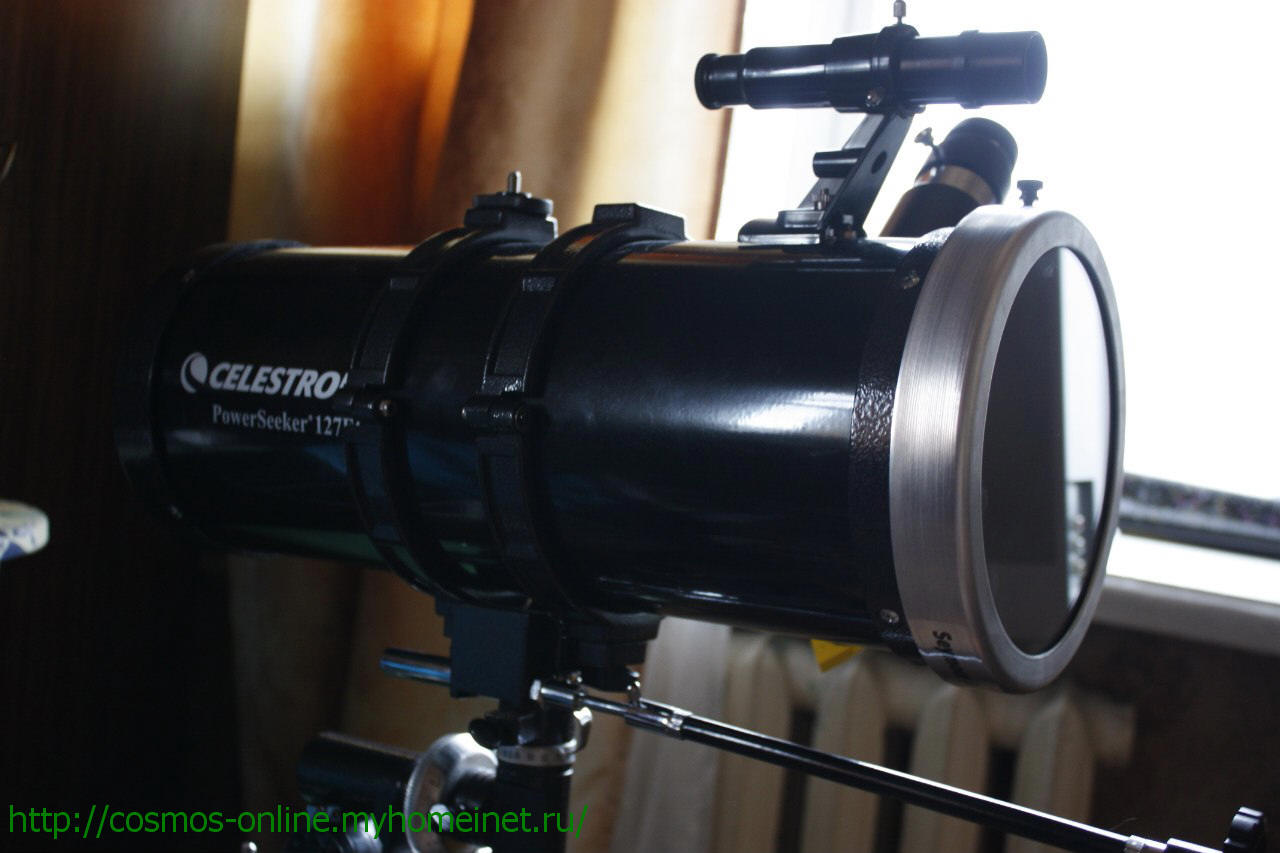 Celestron127 + Зеркальный солнечный апертурный фильтр